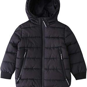 Hiheart Boys Girls Thick Padded Winter Coat Warm Hooded Jacket